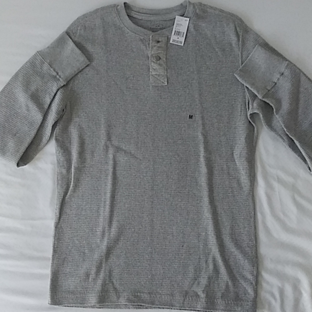 Men gray henley by Roebuck&co.
